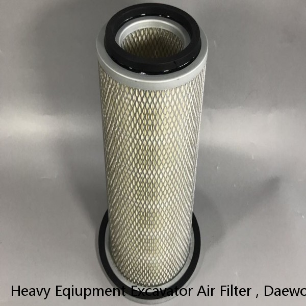 Heavy Eqiupment Excavator Air Filter , Daewoo Filter Submicron Capture Self Cleaning