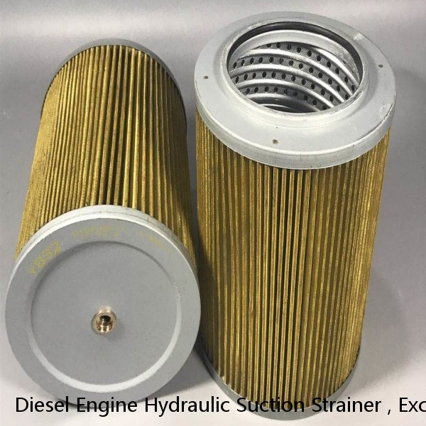 Diesel Engine Hydraulic Suction Strainer , Excavator Hydraulic Oil Filter Cartridge Clean Oil Flow