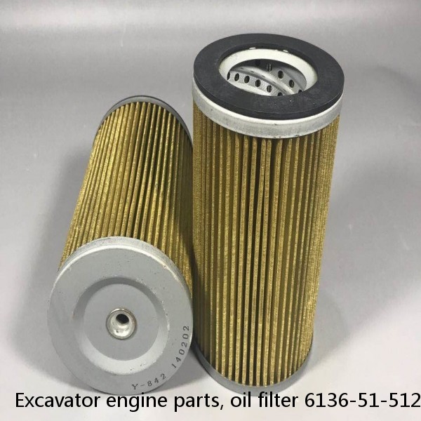 Excavator engine parts, oil filter 6136-51-5121 KS192-6 P550086 for S4K excavator parts #1 image